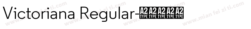 Victoriana Regular字体转换